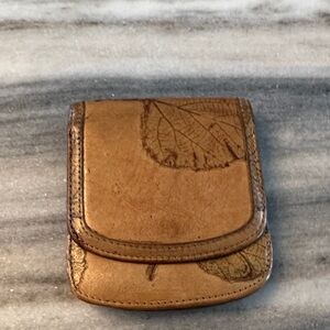 THE ORIGINAL TAXI WALLET- leaf embossed leather
